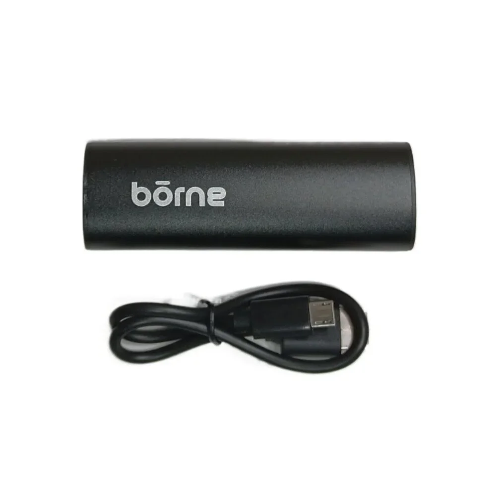 Borne Power Bank Portable USB Charger 5V 2200 mAh Lithium Battery Black Slim New
